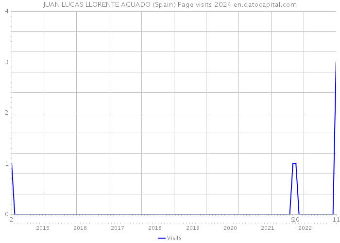 JUAN LUCAS LLORENTE AGUADO (Spain) Page visits 2024 