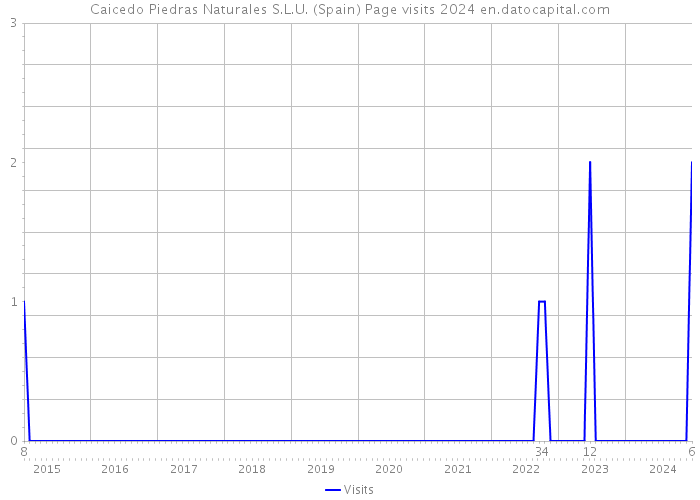 Caicedo Piedras Naturales S.L.U. (Spain) Page visits 2024 