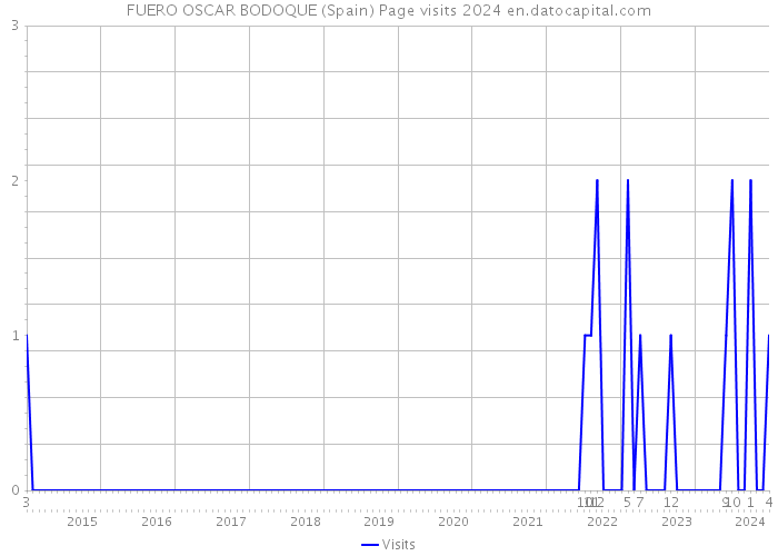 FUERO OSCAR BODOQUE (Spain) Page visits 2024 