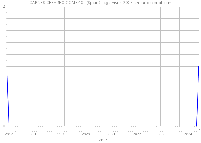 CARNES CESAREO GOMEZ SL (Spain) Page visits 2024 