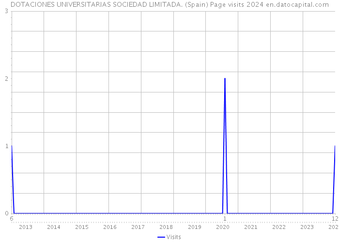 DOTACIONES UNIVERSITARIAS SOCIEDAD LIMITADA. (Spain) Page visits 2024 
