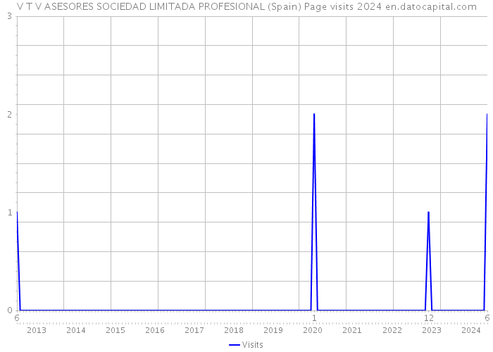 V T V ASESORES SOCIEDAD LIMITADA PROFESIONAL (Spain) Page visits 2024 