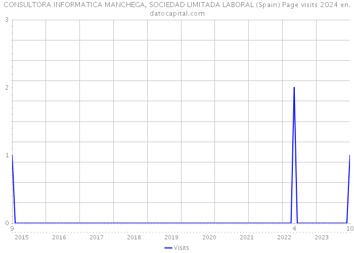 CONSULTORA INFORMATICA MANCHEGA, SOCIEDAD LIMITADA LABORAL (Spain) Page visits 2024 
