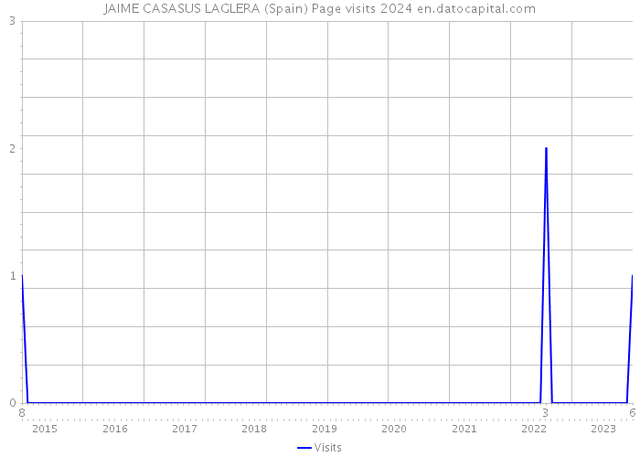 JAIME CASASUS LAGLERA (Spain) Page visits 2024 