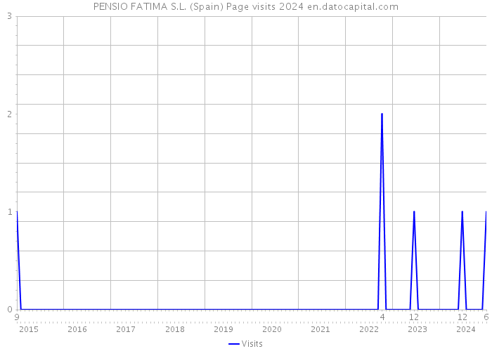 PENSIO FATIMA S.L. (Spain) Page visits 2024 