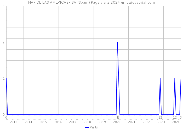 NAP DE LAS AMERICAS- SA (Spain) Page visits 2024 