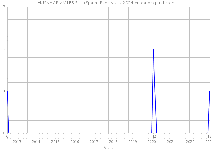 HUSAMAR AVILES SLL. (Spain) Page visits 2024 
