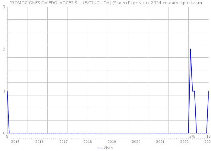 PROMOCIONES OVIEDO-VOCES S.L. (EXTINGUIDA) (Spain) Page visits 2024 