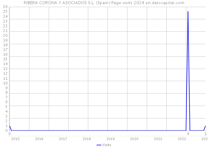 RIBERA CORONA Y ASOCIADOS S.L. (Spain) Page visits 2024 