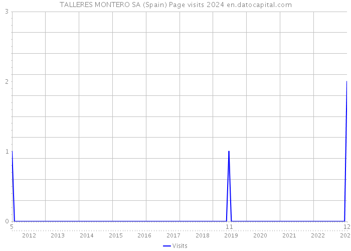 TALLERES MONTERO SA (Spain) Page visits 2024 