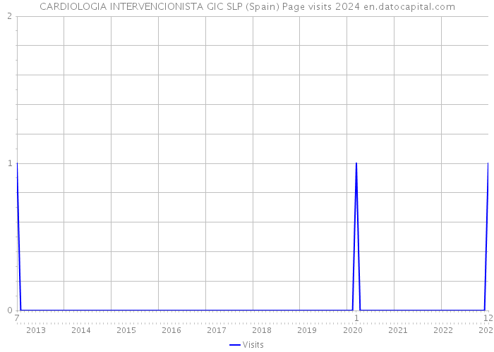 CARDIOLOGIA INTERVENCIONISTA GIC SLP (Spain) Page visits 2024 