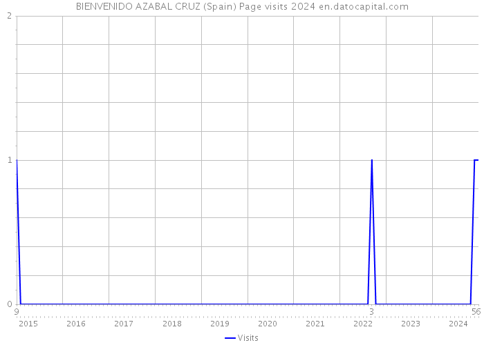 BIENVENIDO AZABAL CRUZ (Spain) Page visits 2024 