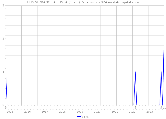 LUIS SERRANO BAUTISTA (Spain) Page visits 2024 