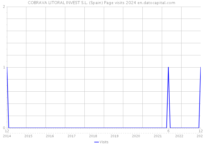 COBRAVA LITORAL INVEST S.L. (Spain) Page visits 2024 