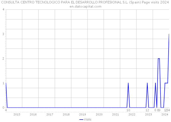 CONSULTA CENTRO TECNOLOGICO PARA EL DESARROLLO PROFESIONAL S.L. (Spain) Page visits 2024 
