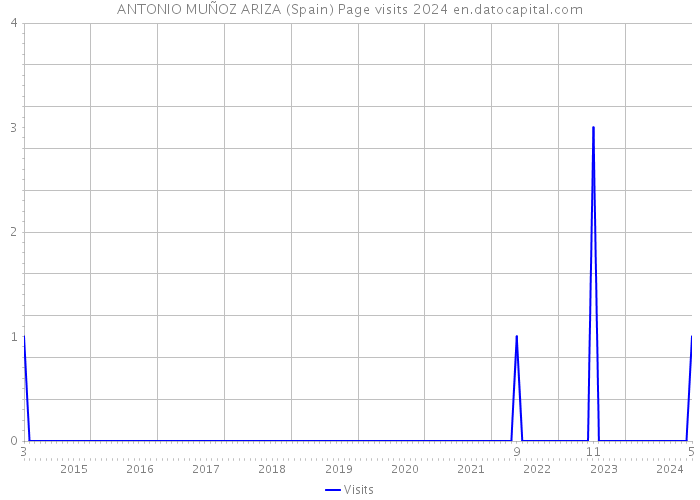 ANTONIO MUÑOZ ARIZA (Spain) Page visits 2024 