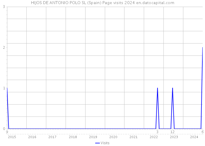 HIJOS DE ANTONIO POLO SL (Spain) Page visits 2024 