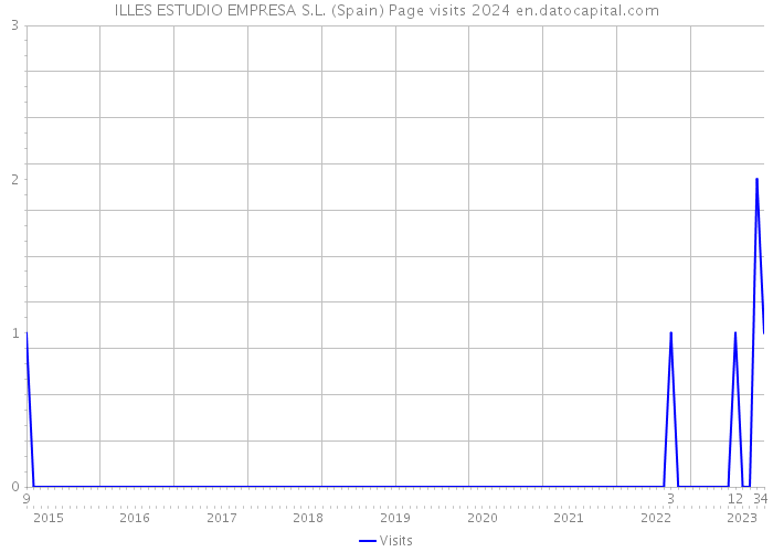 ILLES ESTUDIO EMPRESA S.L. (Spain) Page visits 2024 