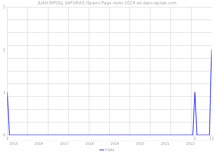 JUAN RIPOLL SAFORAS (Spain) Page visits 2024 