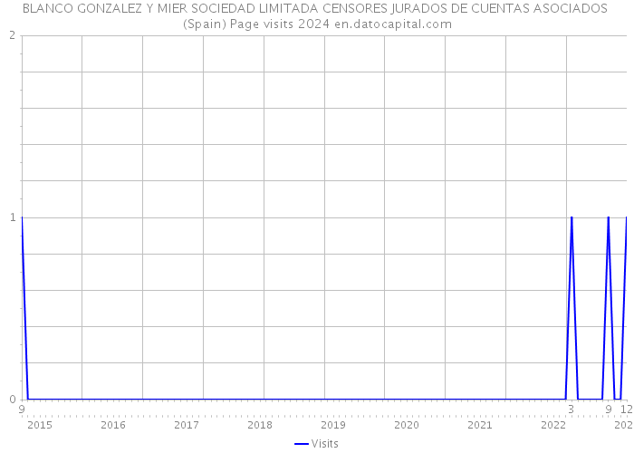 BLANCO GONZALEZ Y MIER SOCIEDAD LIMITADA CENSORES JURADOS DE CUENTAS ASOCIADOS (Spain) Page visits 2024 