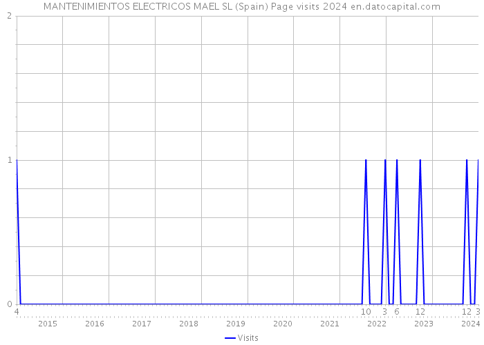 MANTENIMIENTOS ELECTRICOS MAEL SL (Spain) Page visits 2024 