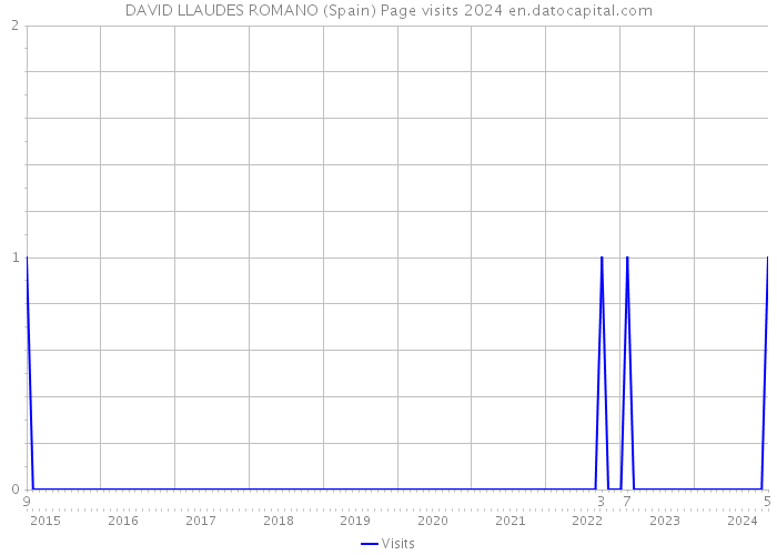 DAVID LLAUDES ROMANO (Spain) Page visits 2024 