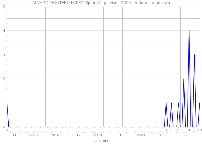 ALVARO MONTERO LOPEZ (Spain) Page visits 2024 
