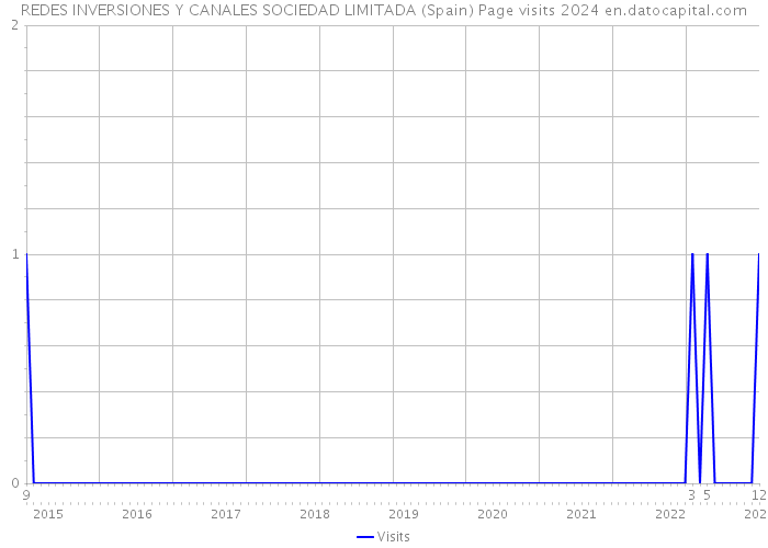 REDES INVERSIONES Y CANALES SOCIEDAD LIMITADA (Spain) Page visits 2024 