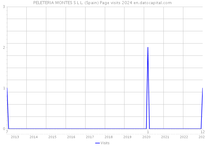 PELETERIA MONTES S L L. (Spain) Page visits 2024 
