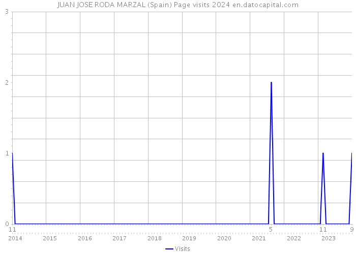 JUAN JOSE RODA MARZAL (Spain) Page visits 2024 