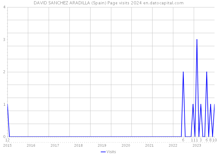 DAVID SANCHEZ ARADILLA (Spain) Page visits 2024 