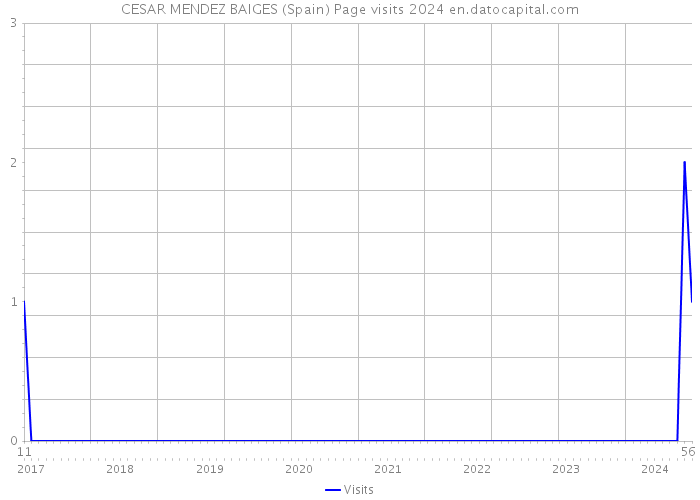 CESAR MENDEZ BAIGES (Spain) Page visits 2024 