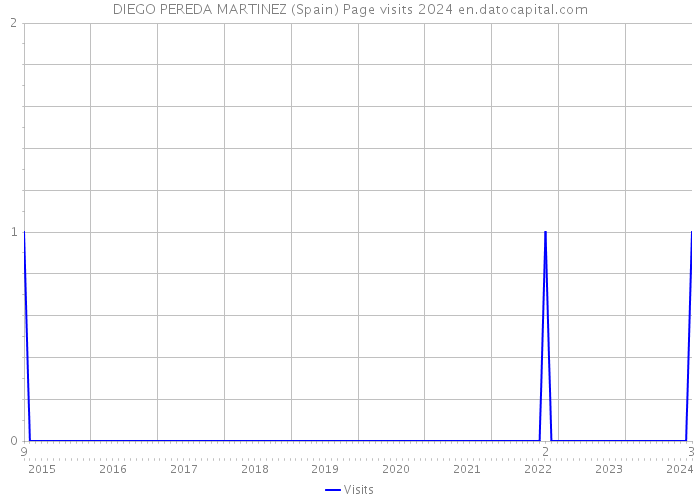 DIEGO PEREDA MARTINEZ (Spain) Page visits 2024 