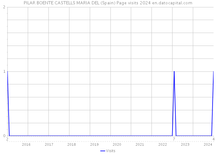 PILAR BOENTE CASTELLS MARIA DEL (Spain) Page visits 2024 