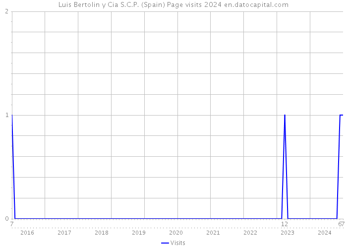 Luis Bertolin y Cia S.C.P. (Spain) Page visits 2024 
