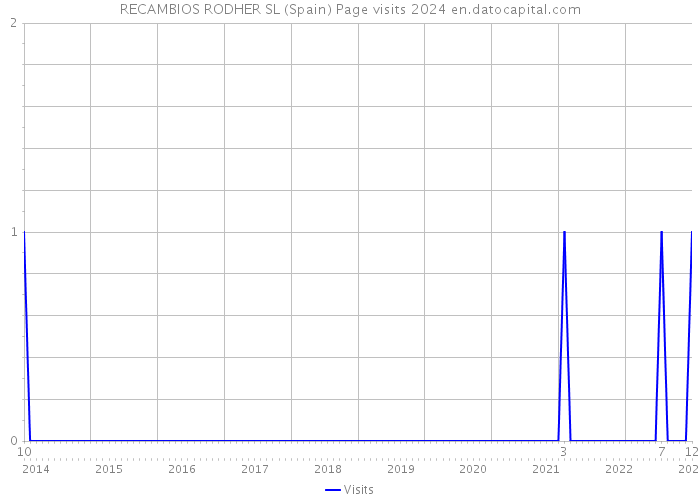 RECAMBIOS RODHER SL (Spain) Page visits 2024 