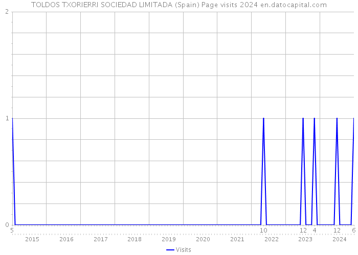 TOLDOS TXORIERRI SOCIEDAD LIMITADA (Spain) Page visits 2024 