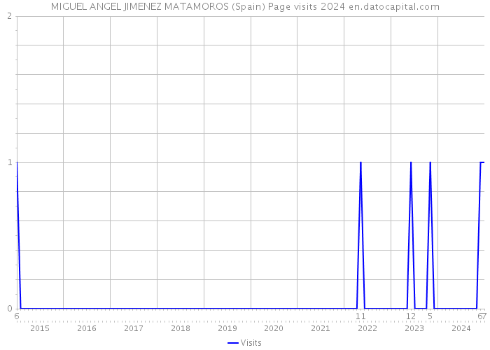 MIGUEL ANGEL JIMENEZ MATAMOROS (Spain) Page visits 2024 