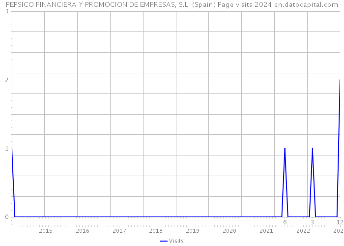 PEPSICO FINANCIERA Y PROMOCION DE EMPRESAS, S.L. (Spain) Page visits 2024 