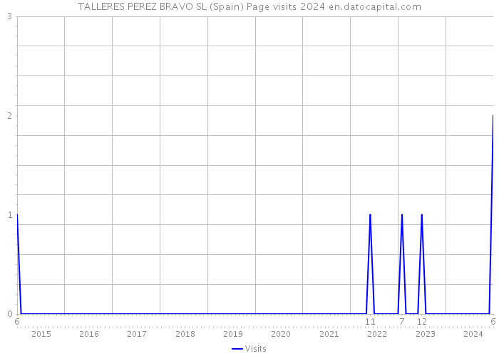 TALLERES PEREZ BRAVO SL (Spain) Page visits 2024 