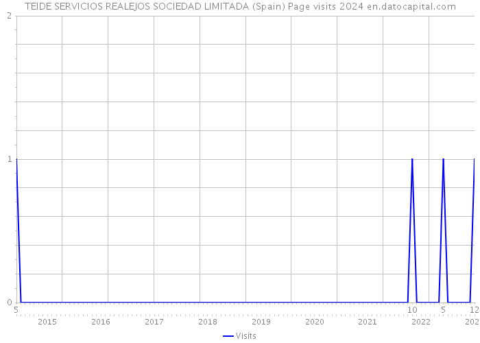 TEIDE SERVICIOS REALEJOS SOCIEDAD LIMITADA (Spain) Page visits 2024 