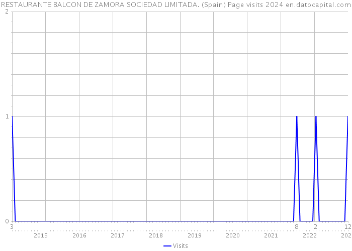 RESTAURANTE BALCON DE ZAMORA SOCIEDAD LIMITADA. (Spain) Page visits 2024 