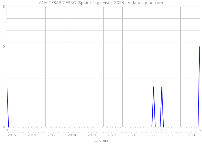 ANA TEBAR CERRO (Spain) Page visits 2024 