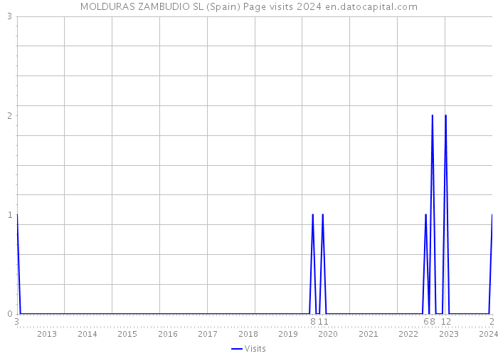 MOLDURAS ZAMBUDIO SL (Spain) Page visits 2024 