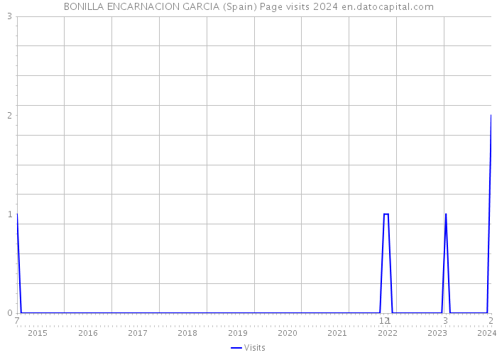 BONILLA ENCARNACION GARCIA (Spain) Page visits 2024 