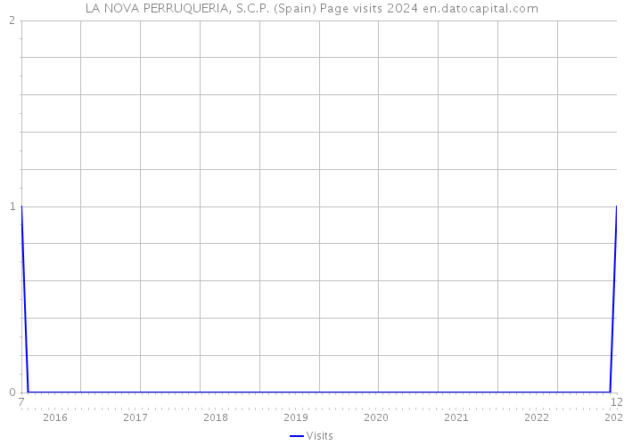 LA NOVA PERRUQUERIA, S.C.P. (Spain) Page visits 2024 