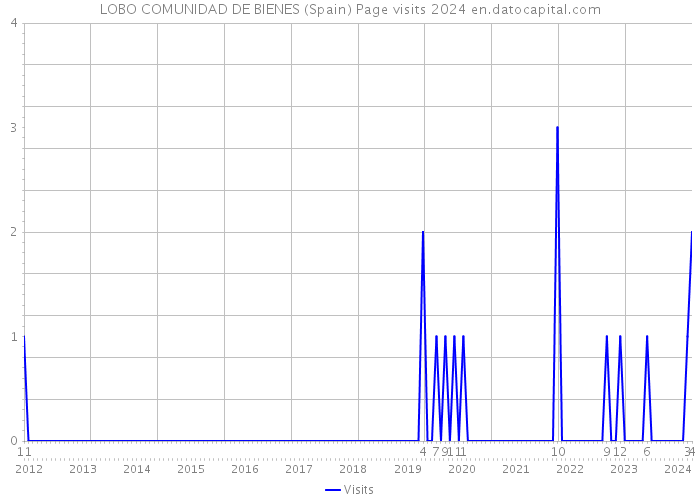 LOBO COMUNIDAD DE BIENES (Spain) Page visits 2024 