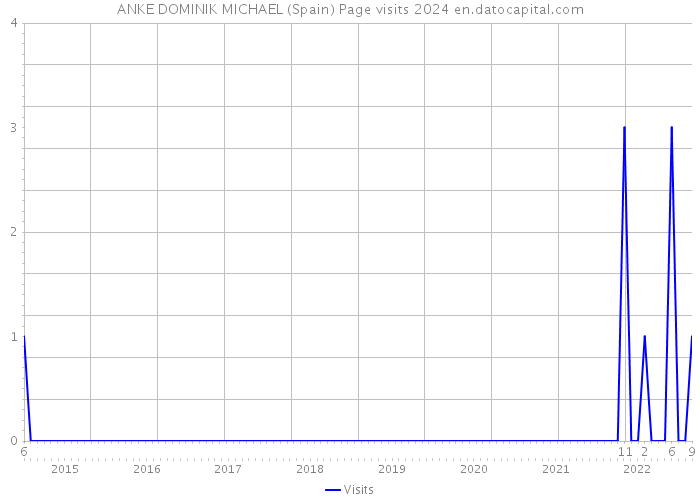 ANKE DOMINIK MICHAEL (Spain) Page visits 2024 