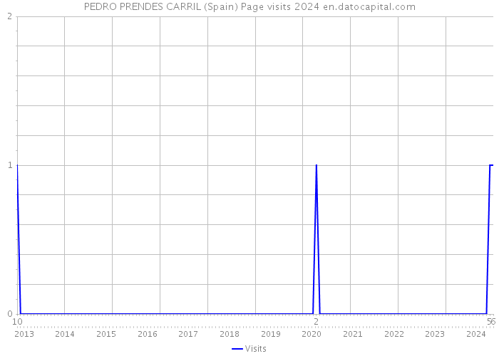 PEDRO PRENDES CARRIL (Spain) Page visits 2024 