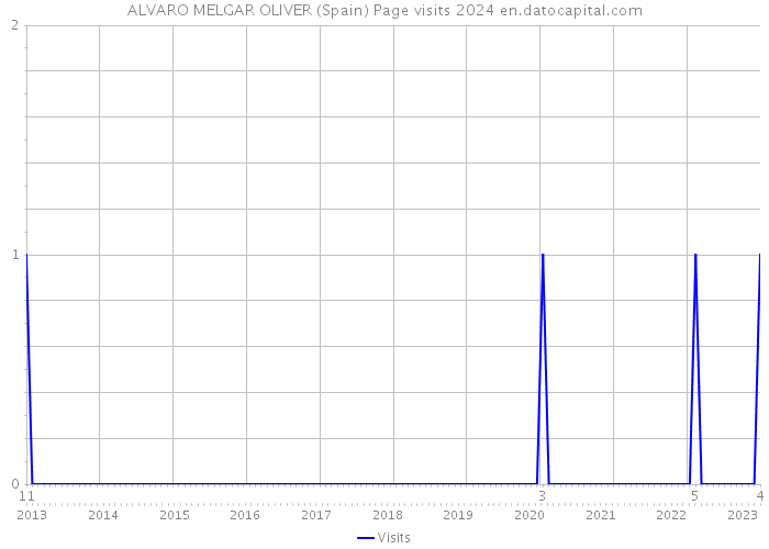 ALVARO MELGAR OLIVER (Spain) Page visits 2024 